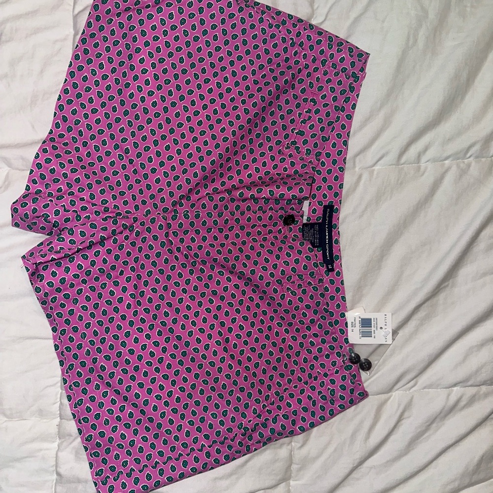 NWT Ralph Lauren Pink and green Patterned Women's Shorts